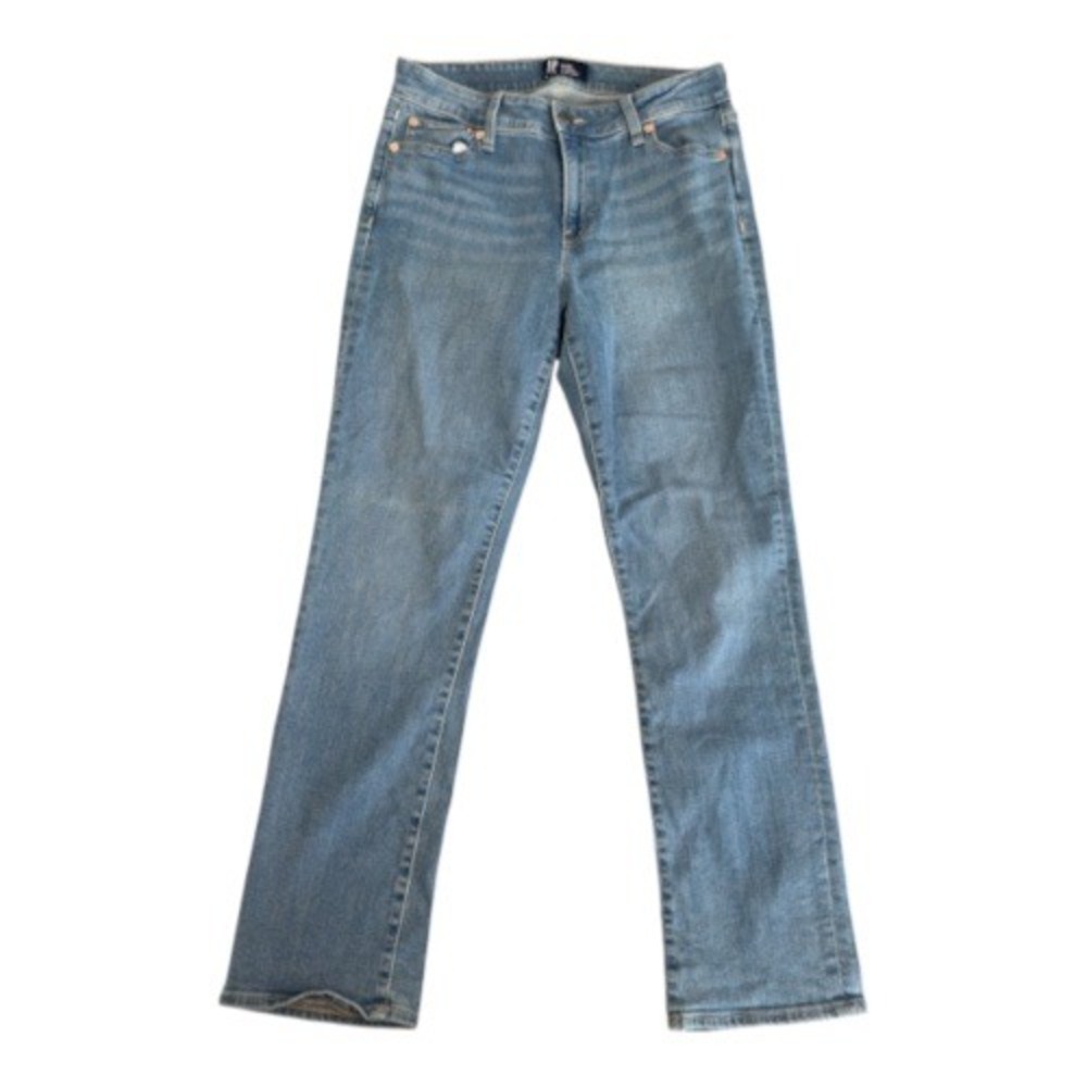 Gap Denim Womens 10/30R Classic Straight Leg Blue Jeans Medium Wash Stretch